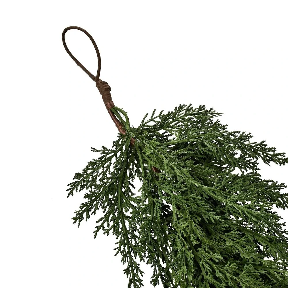 My Texas House 9ft Natural Feel Cedar Green Artificial Christmas Garland